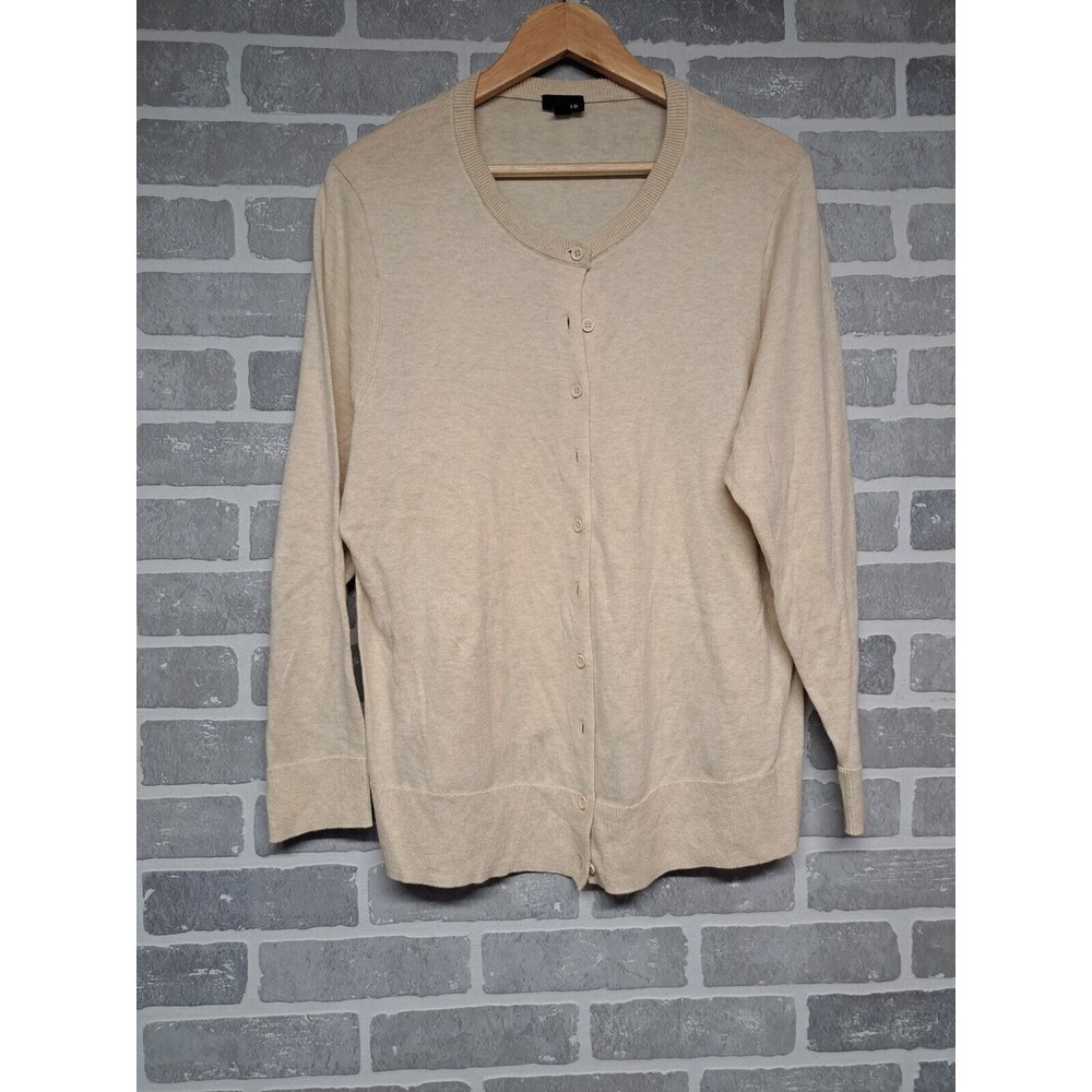 Torrid Womens Oatmeal Knit Button Front Light ‎ Soft CasualCardigan Size 1 (XL)